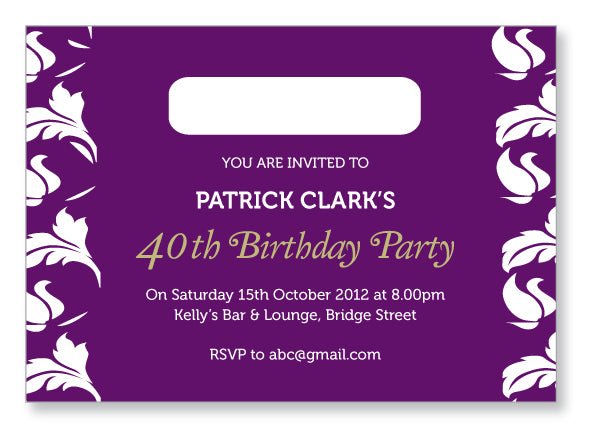 40s to 50s Party Invite 5304 - Jaycee