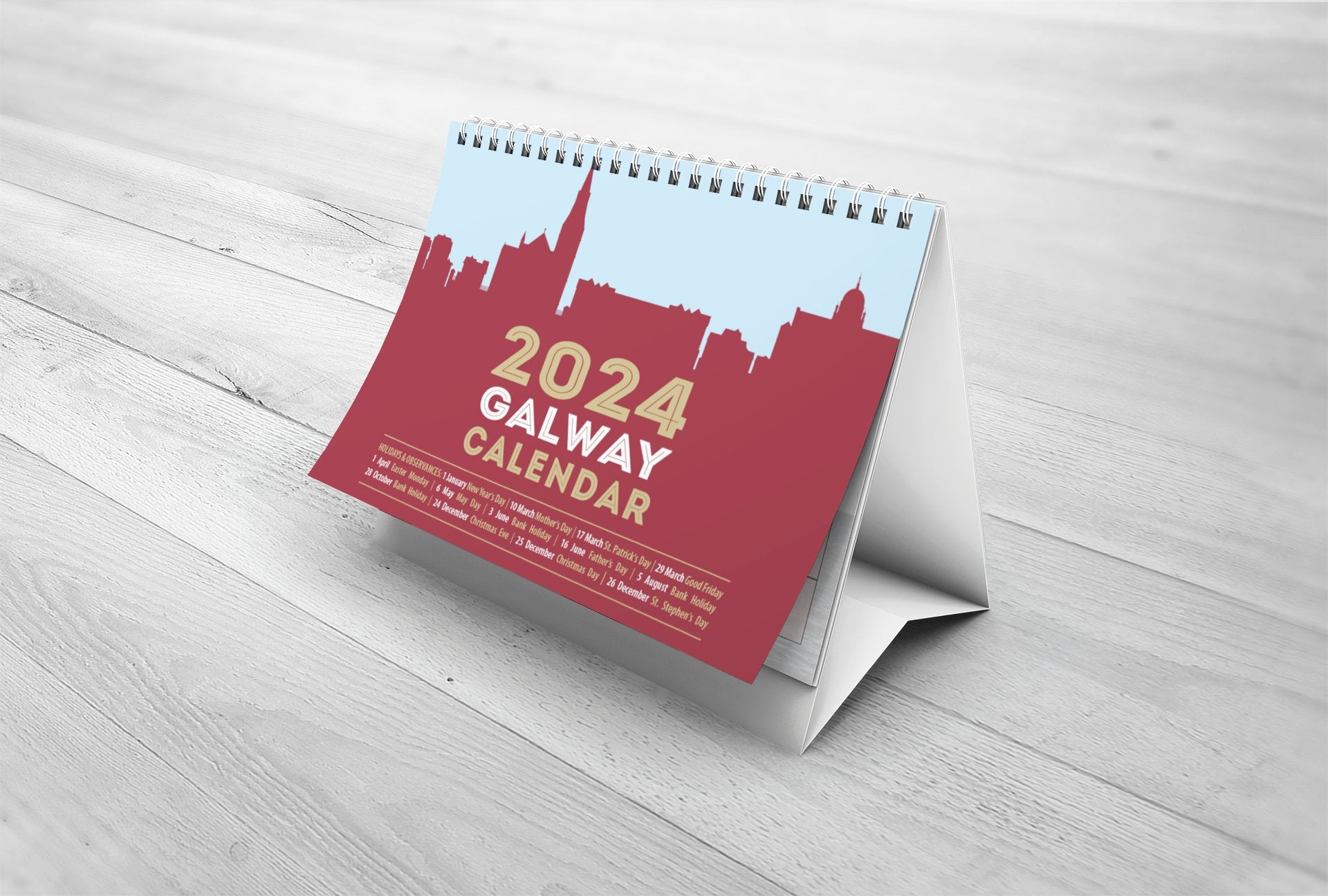 Galway 2024 A5 Desk Calendar Jaycee