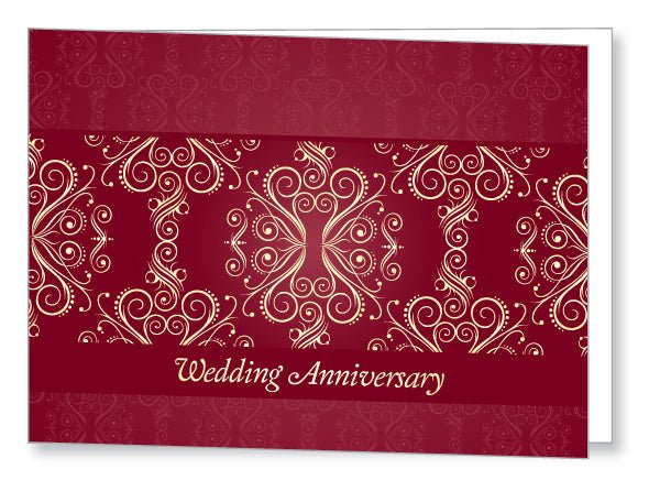 Wedding Anniversary Invite 5442 Folded - Jaycee