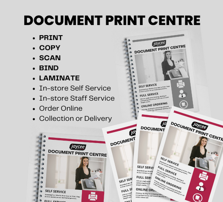 Document Centre print copy scan bind laminate