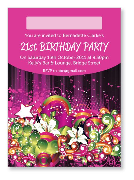 20s to 30s Party Invite 5222 - Jaycee