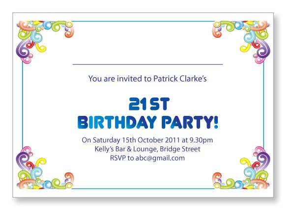 20s to 30s Party Invite 5244 Folded - Jaycee