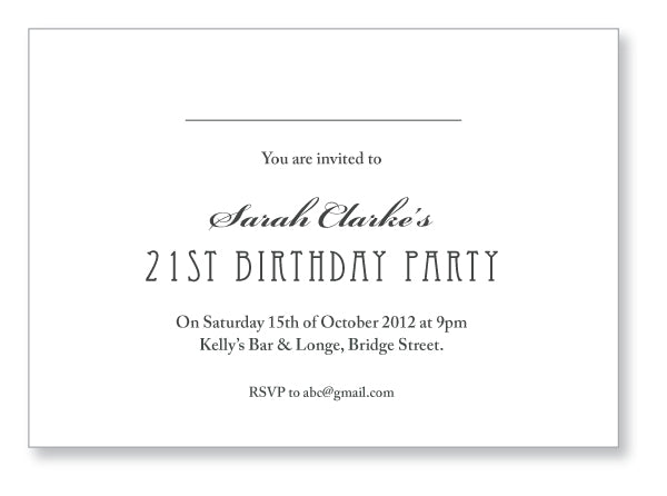 20s to 30s Party Invite 5246 Folded - Jaycee