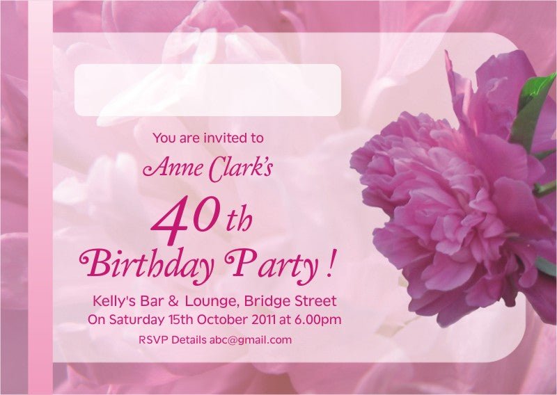 40s to 50s Party Invite 5301 - Jaycee