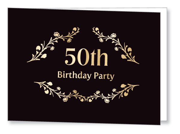 40s to 50s Party Invite 5348 Folded - Jaycee