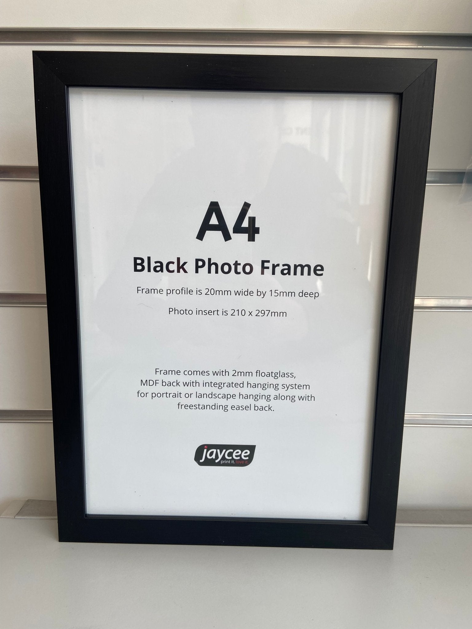 A4 Black Photo Frame - Jaycee