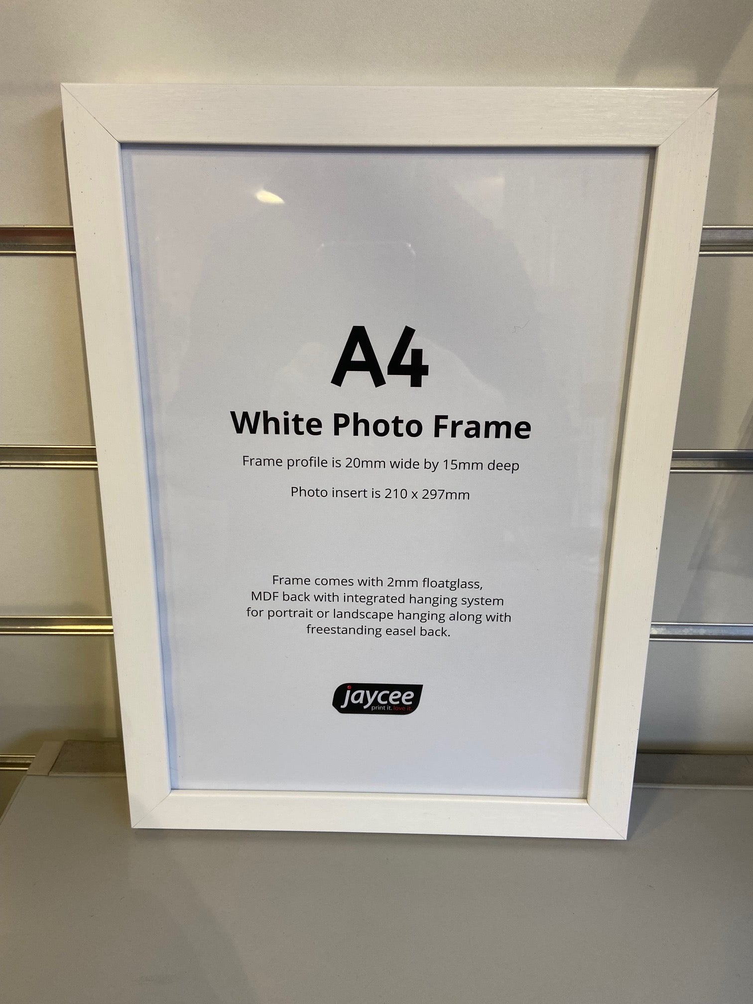 A4 White Photo Frame - Jaycee