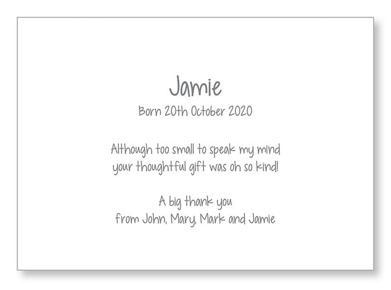 Baby Card 5545 Folded - Jaycee