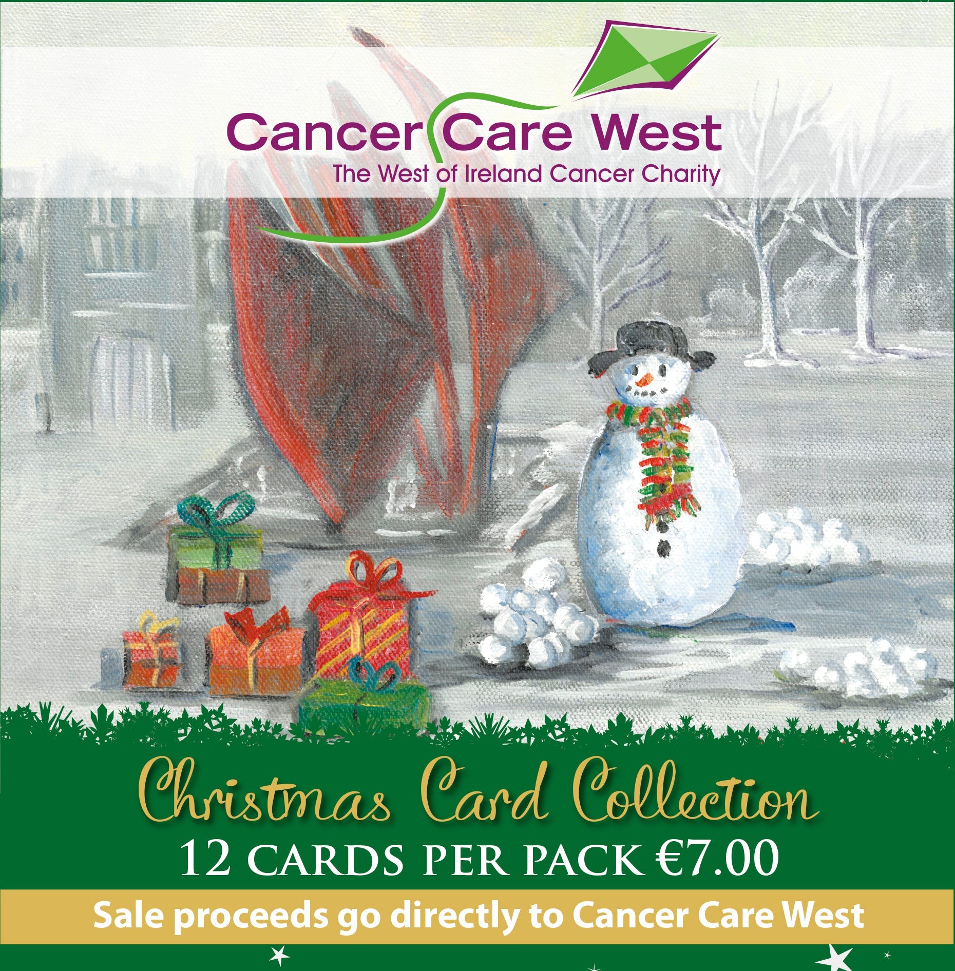 Cancer Care West 2023 Christmas Cards - pack of 12 - Jaycee