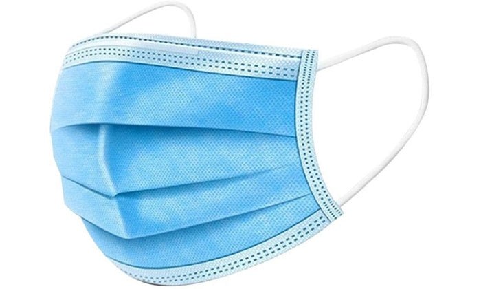 Face mask disposable blue (4 pack) - Jaycee