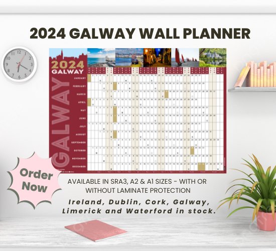 Galway 2024 Wall Planner - Jaycee
