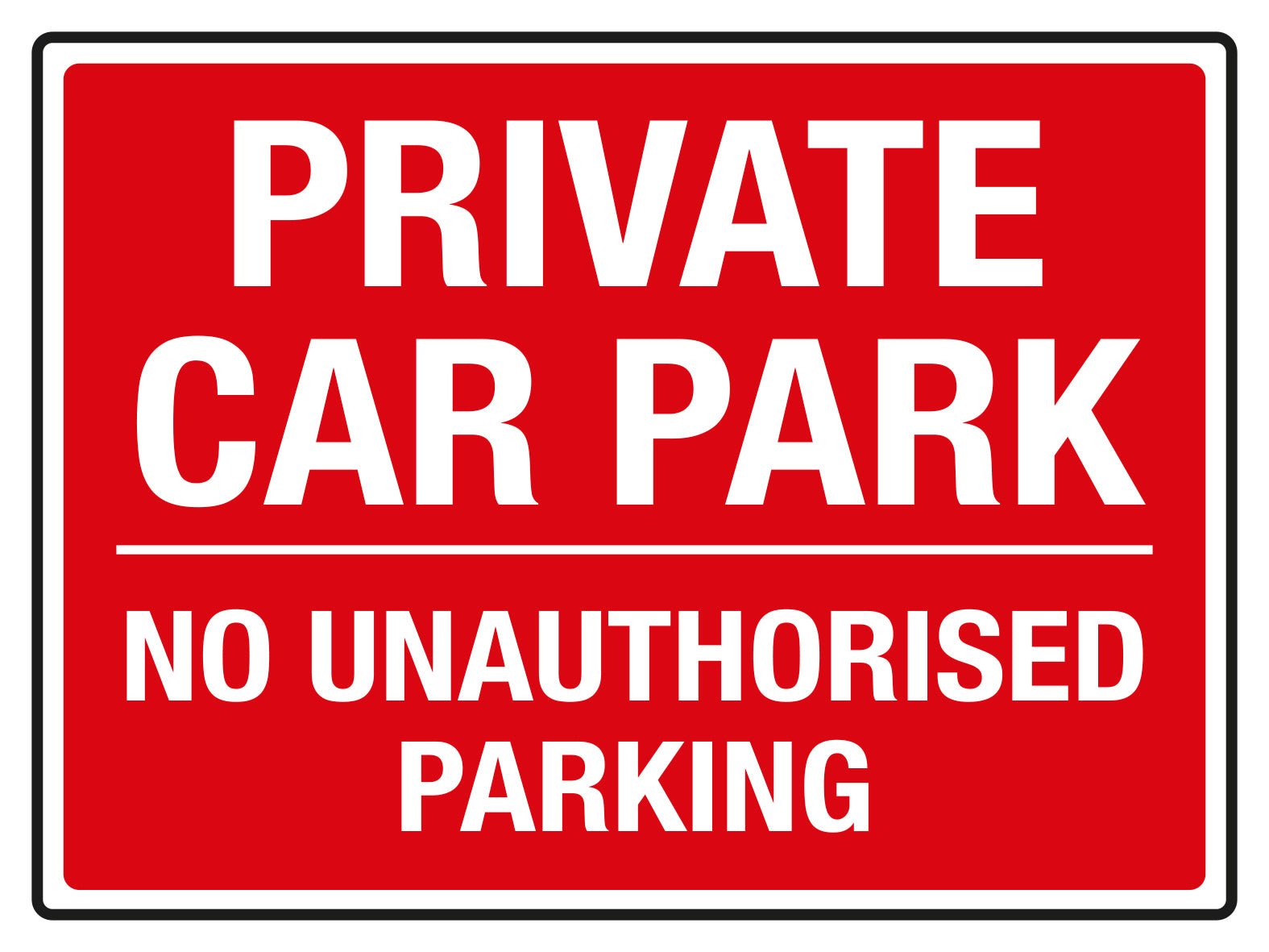 Private Car Park Sign - Jaycee