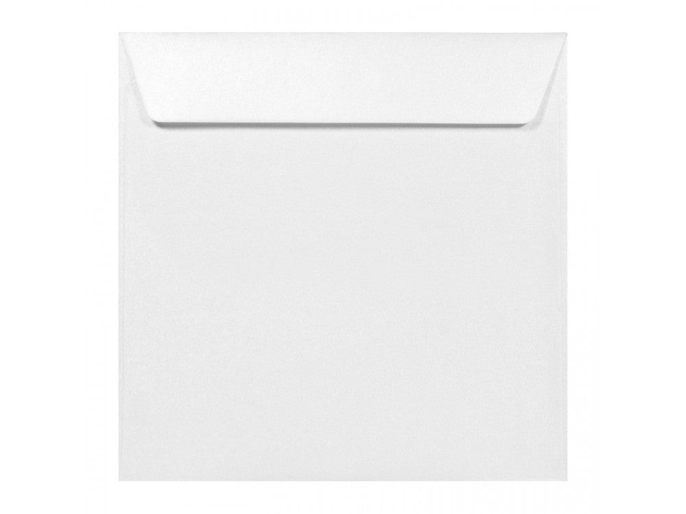 Square 170mm Pearl White Envelope - Jaycee