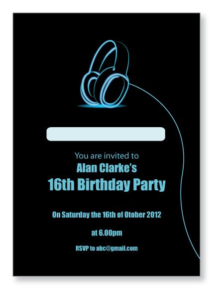 Teen Party Invite 5103 - Jaycee