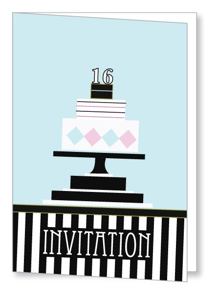 Teen Party Invite 5161 Folded - Jaycee