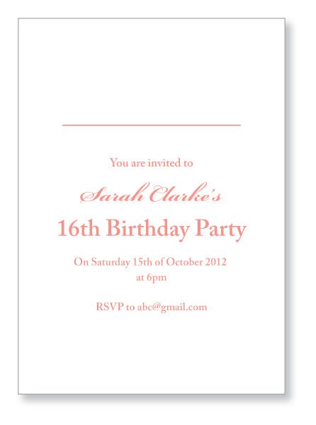 Teen Party Invite 5162 Folded - Jaycee