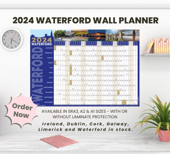 Waterford 2024 Wall Planner - Jaycee