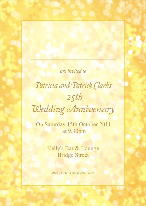 Wedding Anniversary Invite 5401 - Jaycee