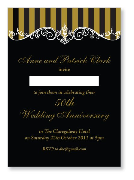 Wedding Anniversary Invite 5406 - Jaycee